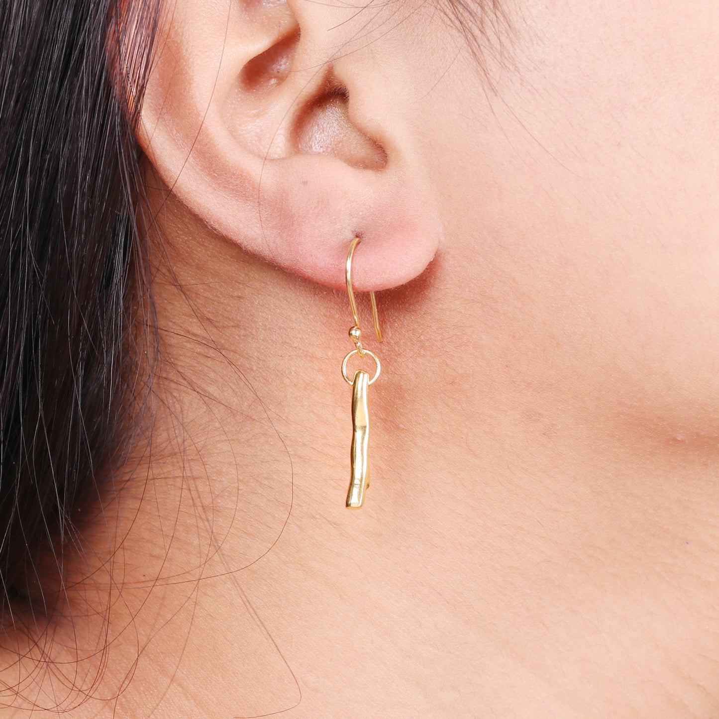 Minimal Gold plated 925 sterling silver earrings