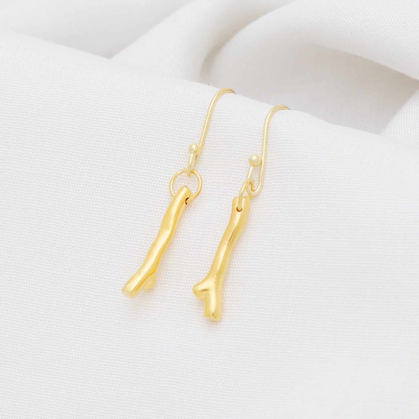 Minimal Gold plated 925 sterling silver earrings