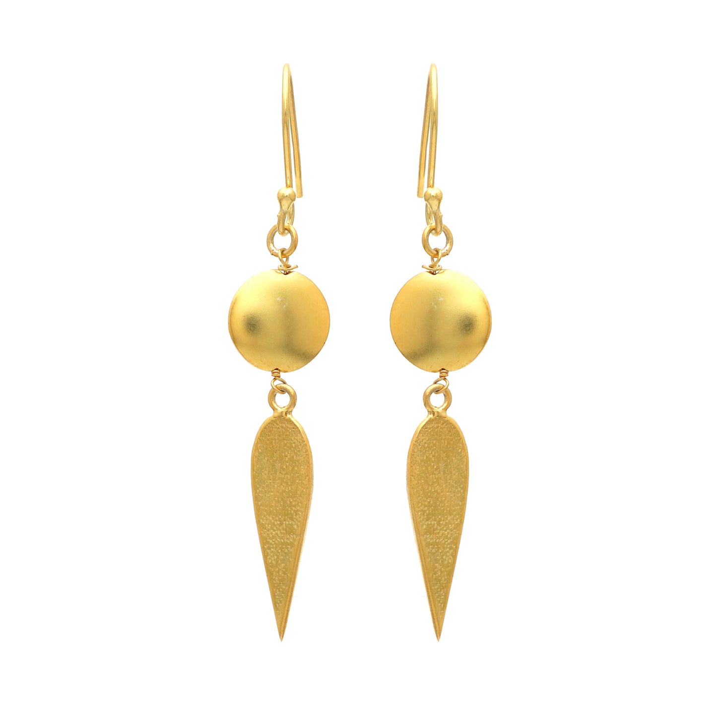 Minimal Gold plated 925 sterling silver earrings