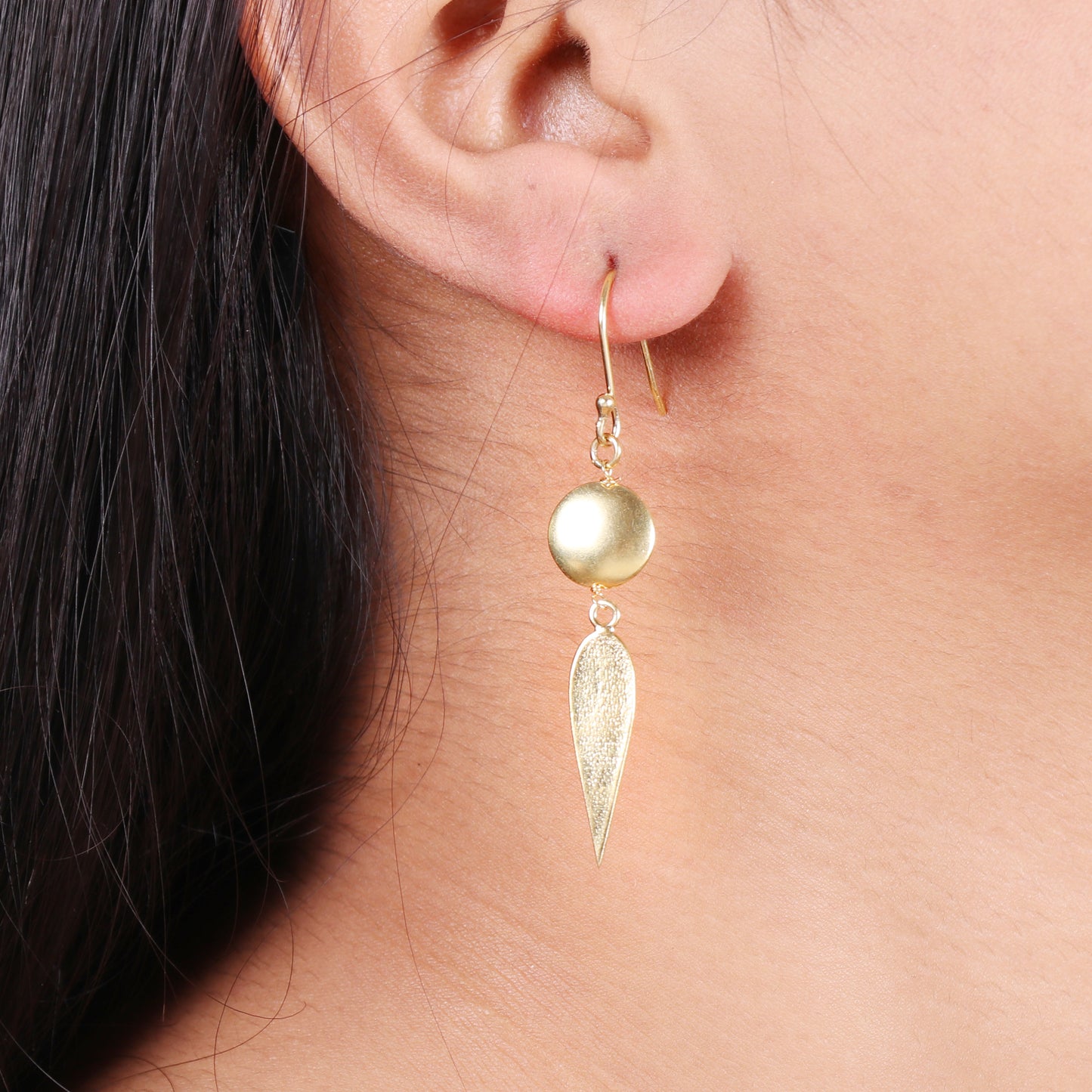 Minimal Gold plated 925 sterling silver earrings