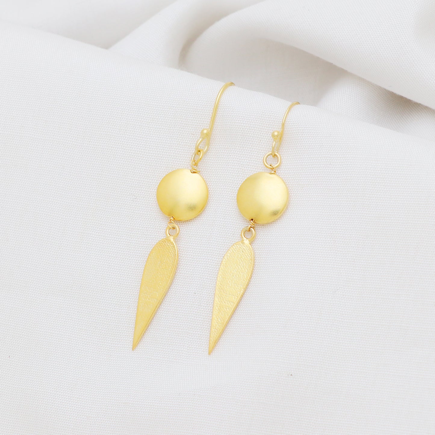 Minimal Gold plated 925 sterling silver earrings