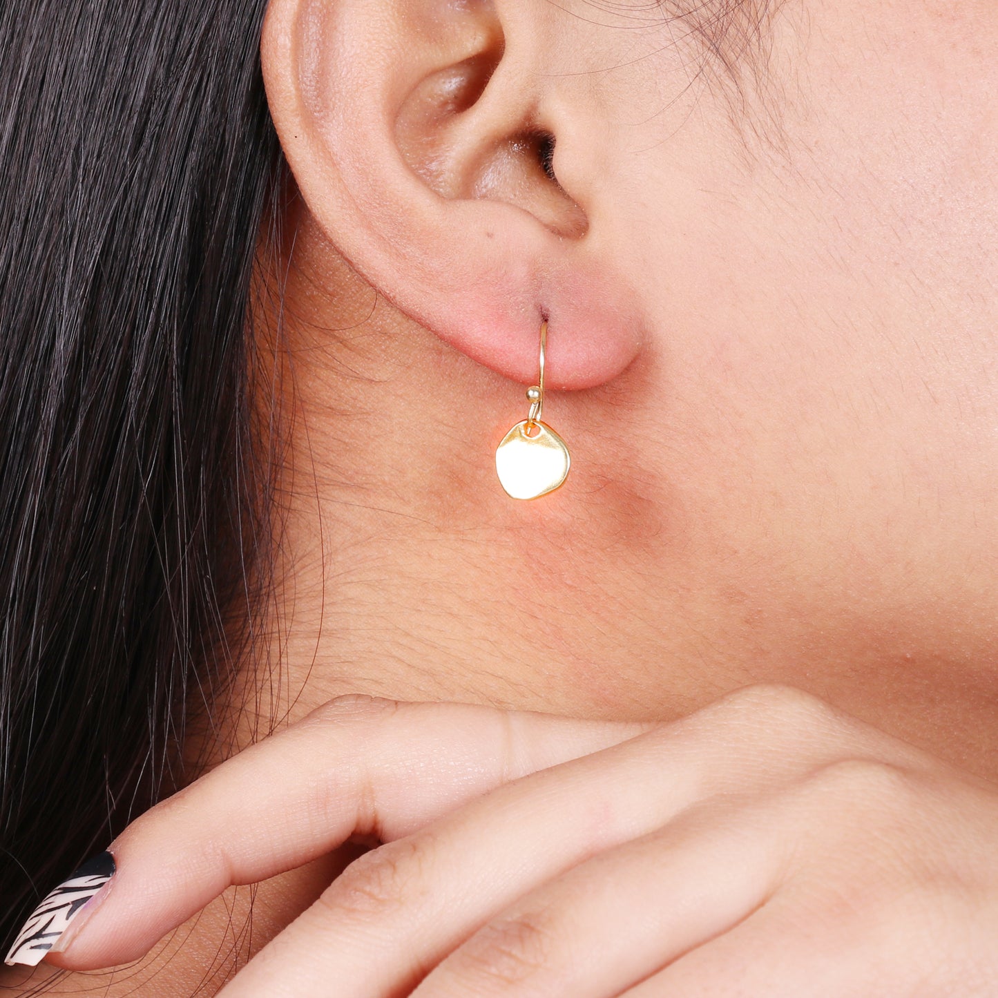 Minimal Gold plated 925 sterling silver earrings
