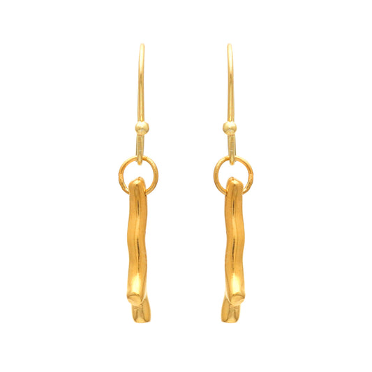 Minimal Gold plated 925 sterling silver earrings