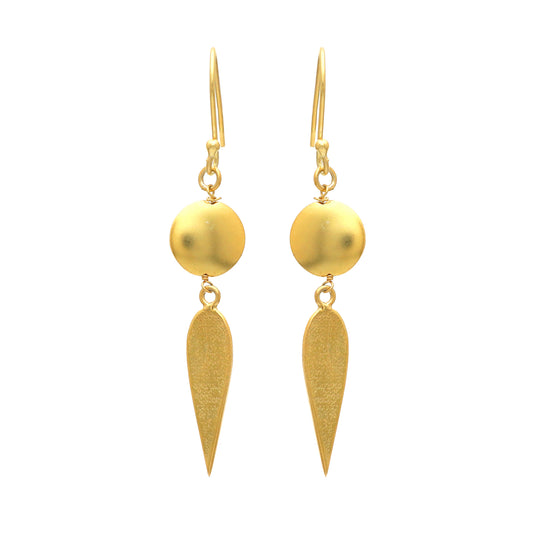 Minimal Gold plated 925 sterling silver earrings